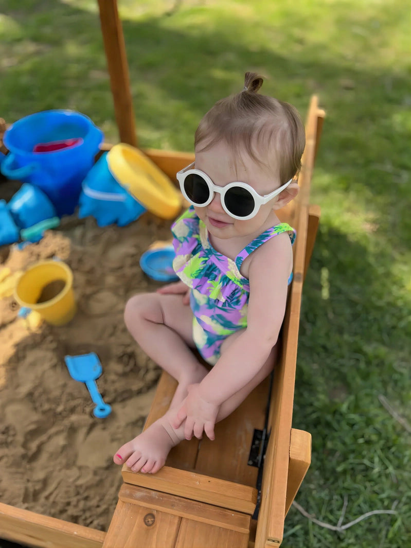Morgete 47 In. Outdoor Sandbox For Kids With Lid And Bench, Wooden Sand Play Toys Center