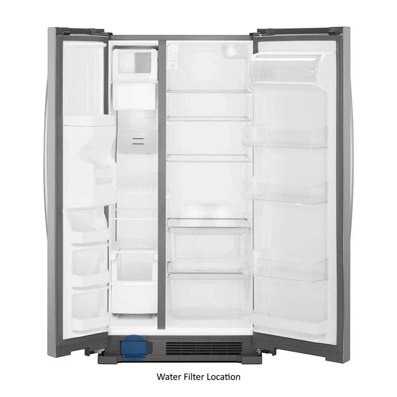 36-inch Wide Side-by-Side Refrigerator C 24 Cu. Ft. Stainless Steel
