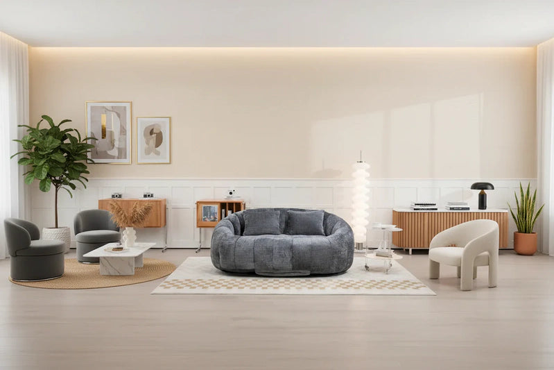 Adult Bean Bag Chair, Multi-Color Lazy Sofa