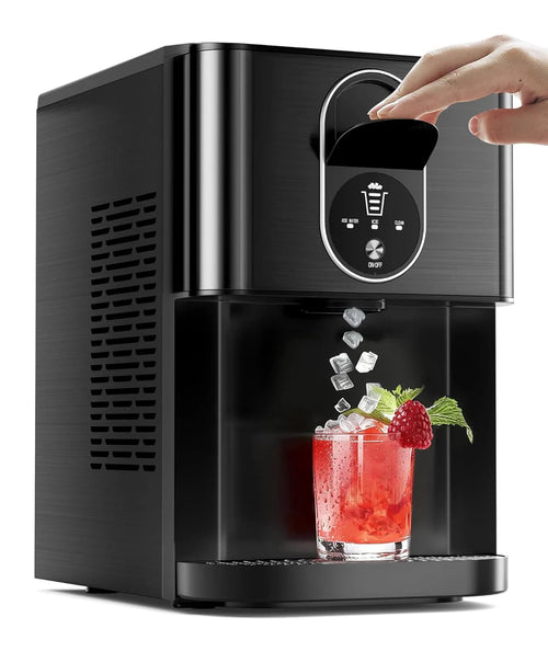 Antarctic Star Nugget Ice Maker Countertop With Soft Chewable Ice, 44Lbs/24H Portable Pellet Ice Machine With Self-Cleaning, One-Click Operation
