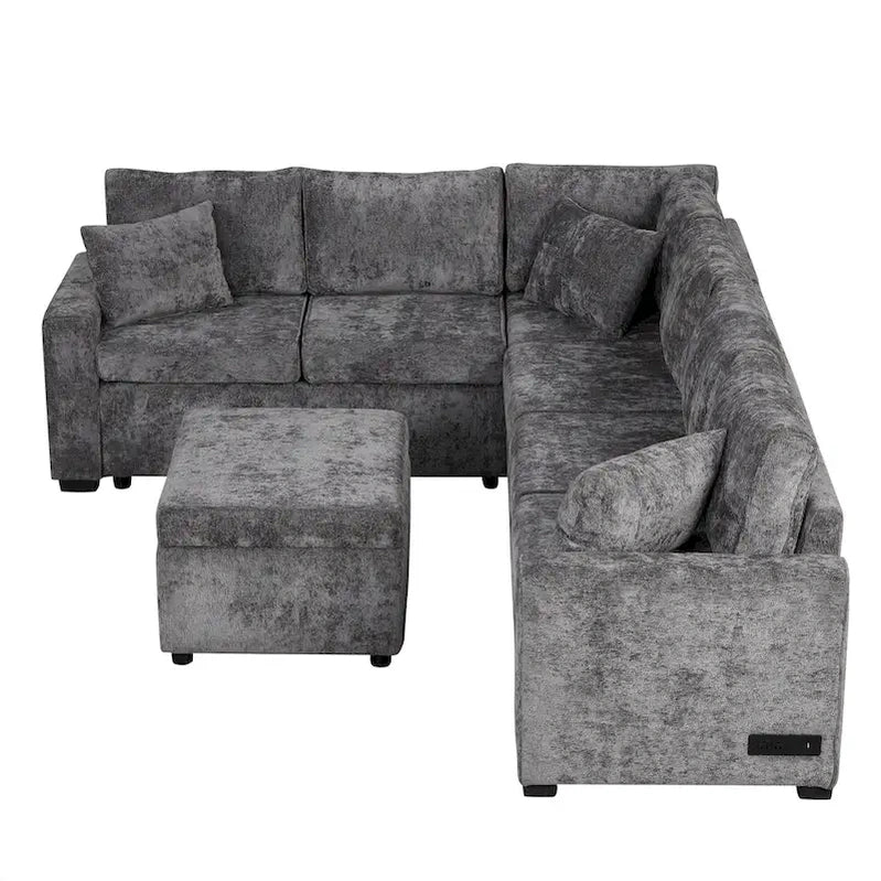 Sectional Sofa Pull-Out Sofa Bed Sleeper