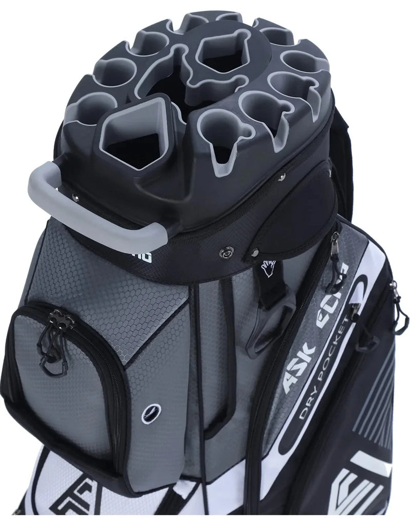 Ask Echo T-Lock Golf Cart Bag With Handles And Rain Cover