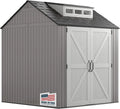 Rubbermaid Resin Outdoor Storage Shed With Floor