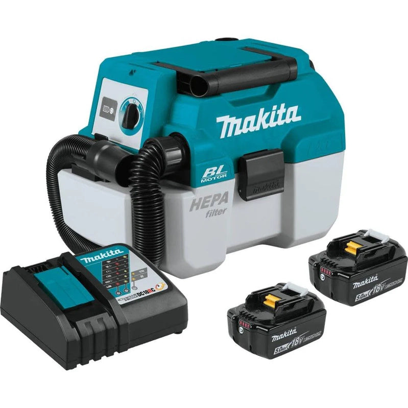 Makita 18V Lxt 2 Gallon Hepa Portable Wet/Dry Dust Extractor/Vacuum Kit XCV11T From Makita
