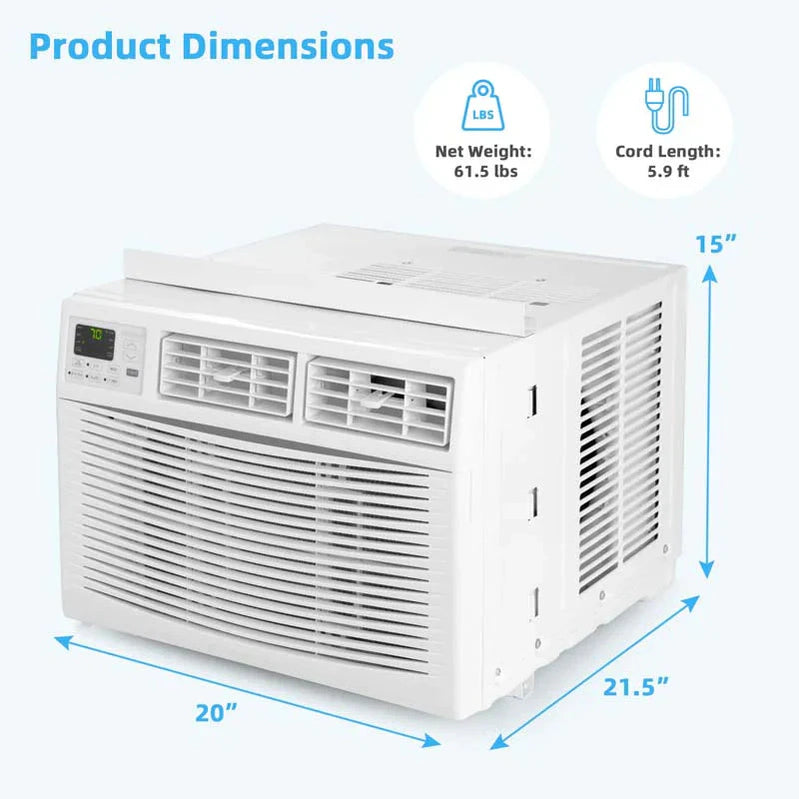 10000 Btu Quiet Window Air Conditioner With Remote Amp Eco Mode Energy Star Certified 3-in-1 Window Ac Unit With Dehumidifier