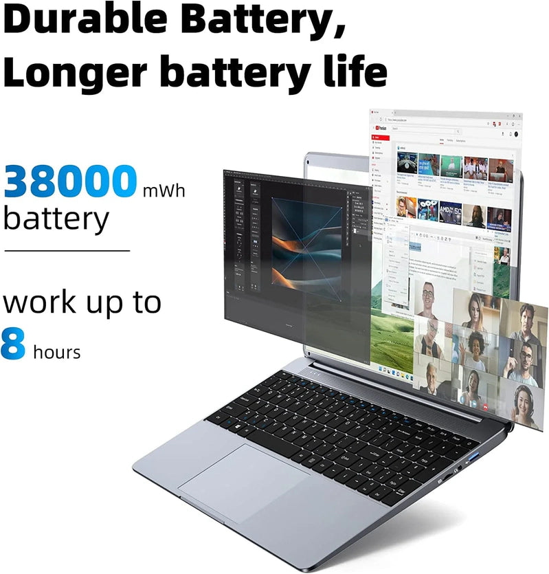Sgin 15.6 In. Laptop 12GB DDR4 512GB SSD Windows 11 With Intel Celeron N5095A Full HD 1920x1080