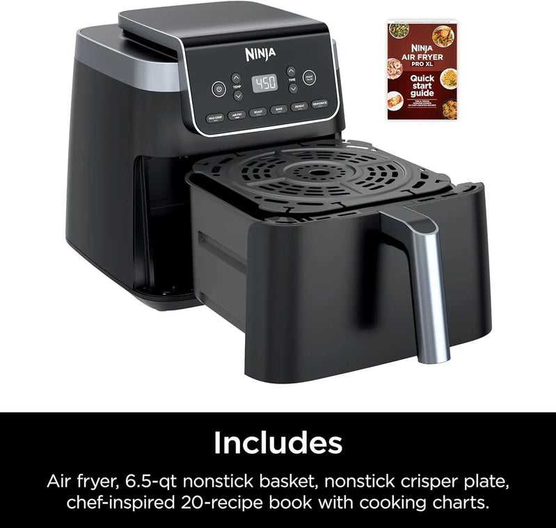 Ninja Air Fryer Pro XL 6-in-1 With 6.5 Qt. Capacity Max Crisp Air Fry Air Roast Bake