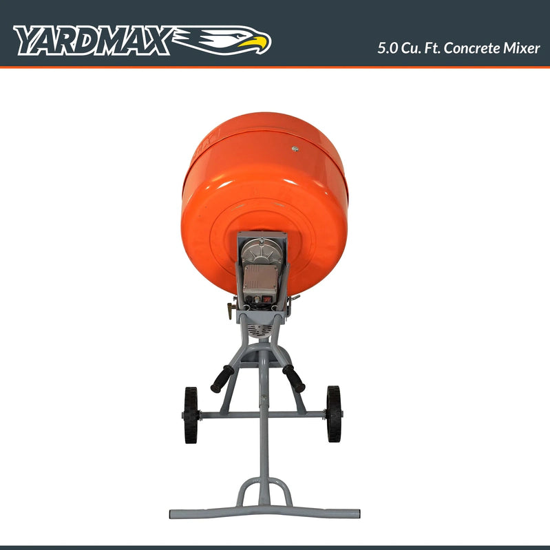 Yardmax YM0146 5.0 Cu. Ft. Concrete Mixer