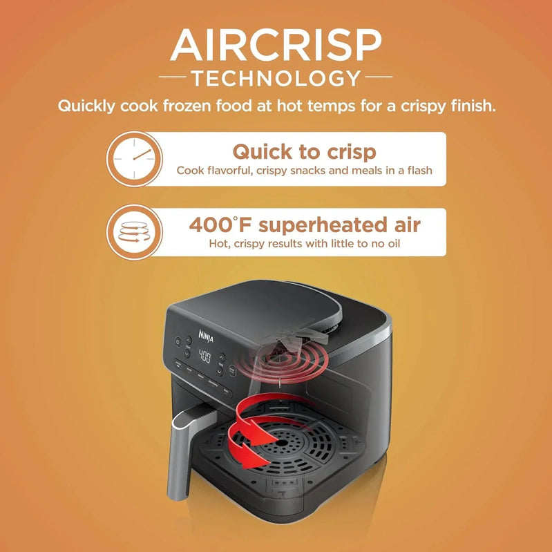 Ninja Air Fryer Pro XL 6-in-1 With 6.5 Qt. Capacity Max Crisp Air Fry Air Roast Bake