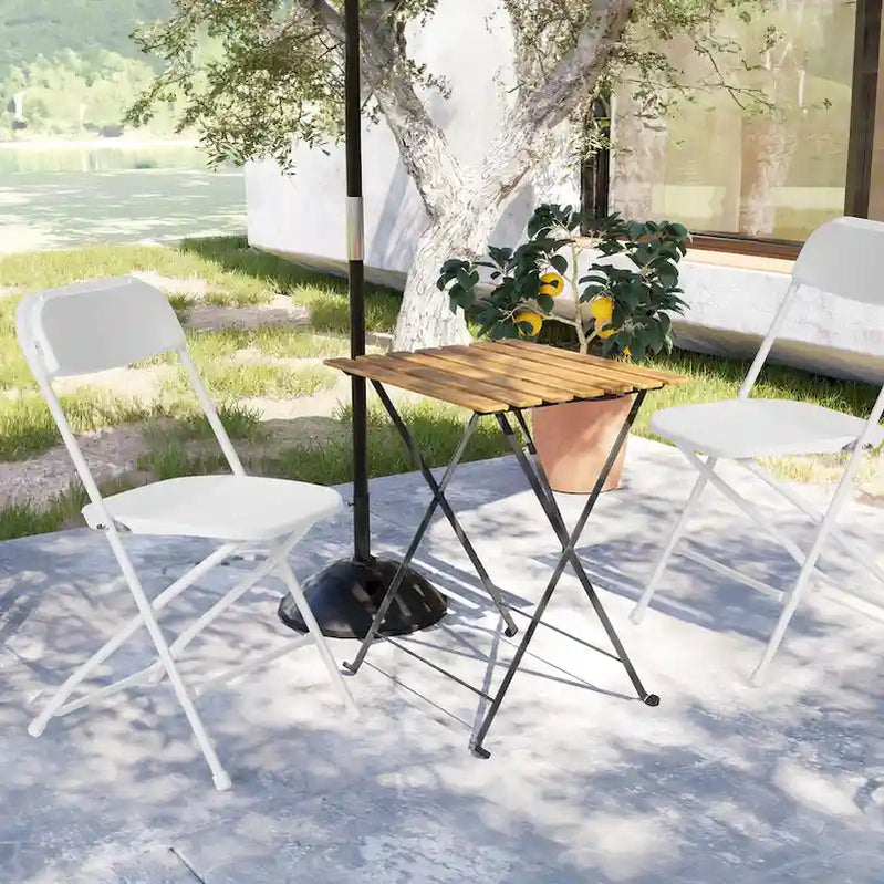 10 Pack Plastic Folding Chair 350lb. Capacity For Events Office Wedding Party Picnic Kitchen Dining