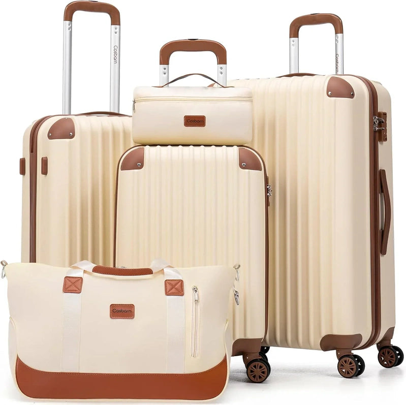 Luggage Sets 5 Piece Suitcases With Wheels Suitcase Set ABS Hard Case Luggage