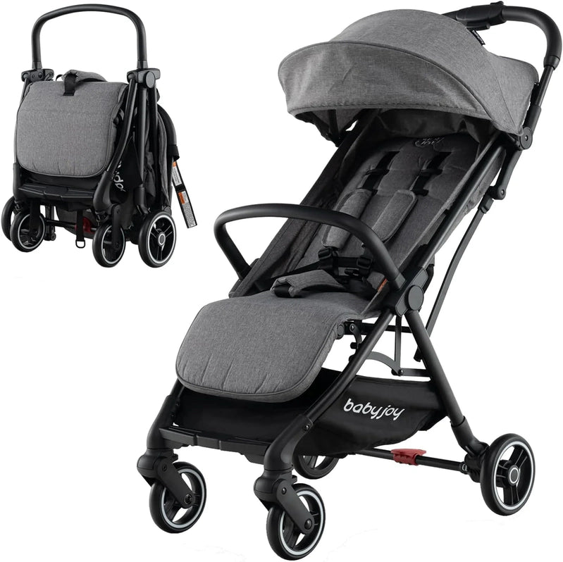 Compact Travel Stroller For Airplane Infant Toddler Stroller w/Adjustable Backrest And Canopy