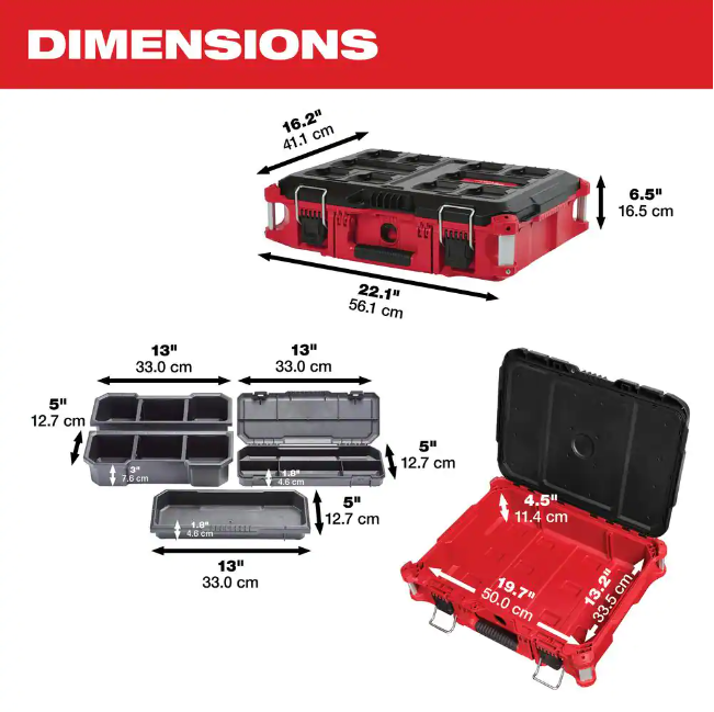 Packout 22 In. Rolling Tool Box, 22 In. Large Tool Box And 22 In. Medium Tool Box