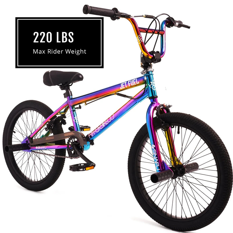Hyper Bicycles 20 In. Jet Fuel BMX Bike For Kids, Recommended Ages 8 To 13 Years Old