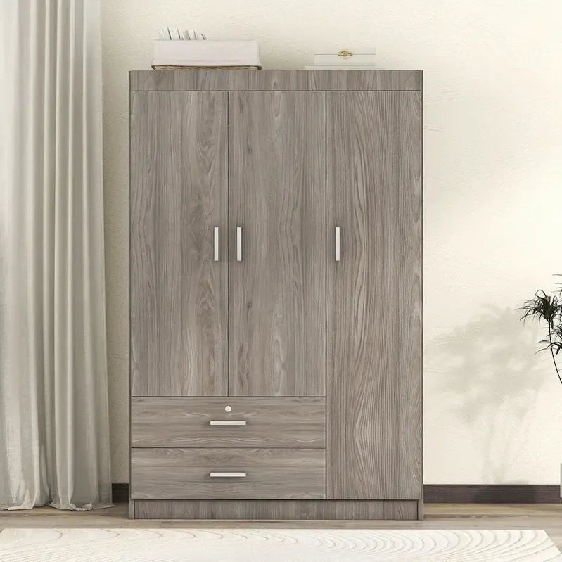 3-Door Wardrobe With 2 Drawers