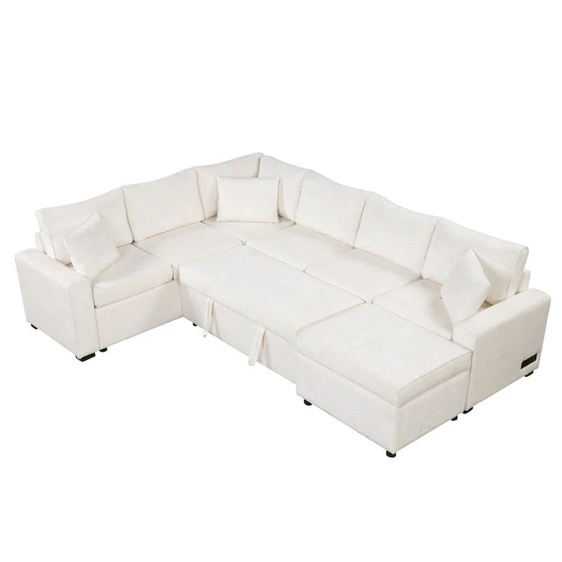 Sectional Sofa Pull-Out Sofa Bed Sleeper