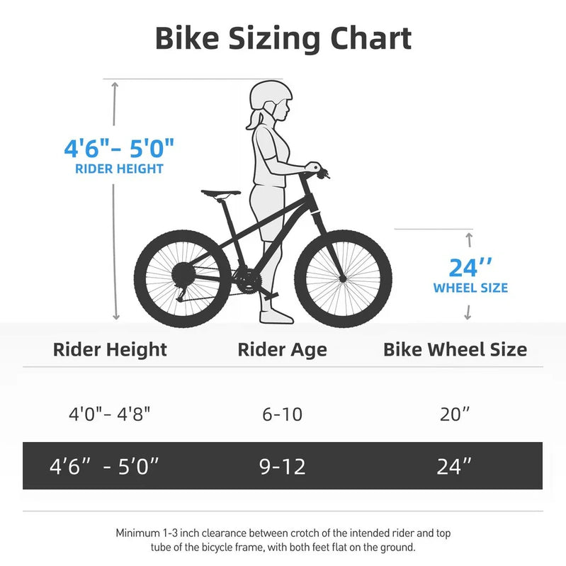 Joystar Lubbock 20 In. 24 In. Kids Mountain Bike Single Speed Bicycle