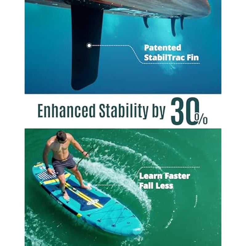 Zlx 11'6 In. Extra Wide Inflatable Stand Up Paddle Board Sup, Stable Non-Slip Deck Pad