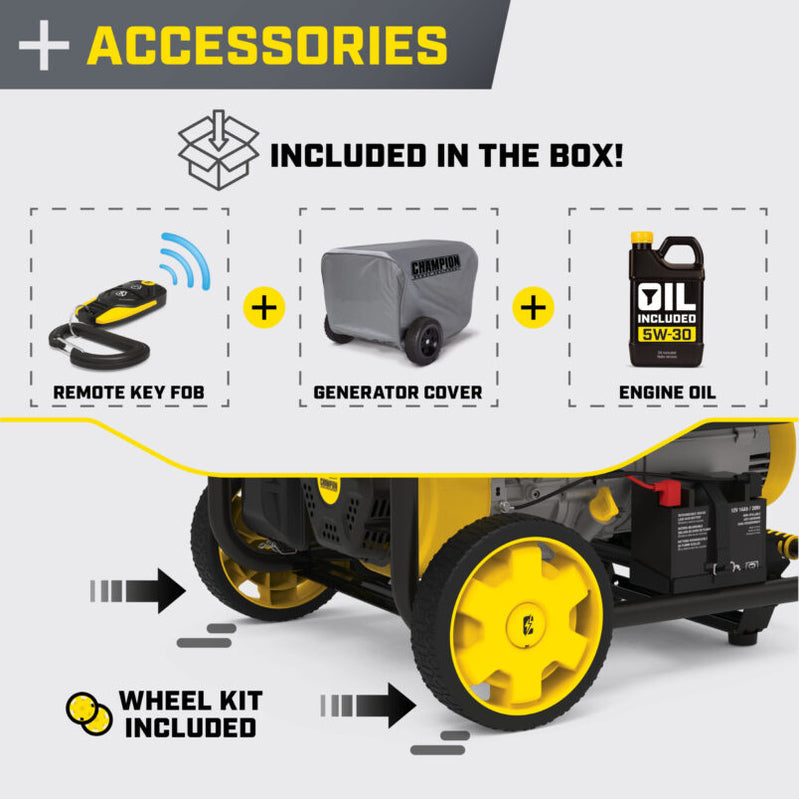9000W Wireless Start Generator With CO Shield