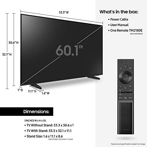 Samsung 32-Inch Class QLED Q60A Series, 4K UHD Dual LED Quantum HDR Smart TV With Alexa Built-In, QN32Q60AAFXZA, 2021 Model