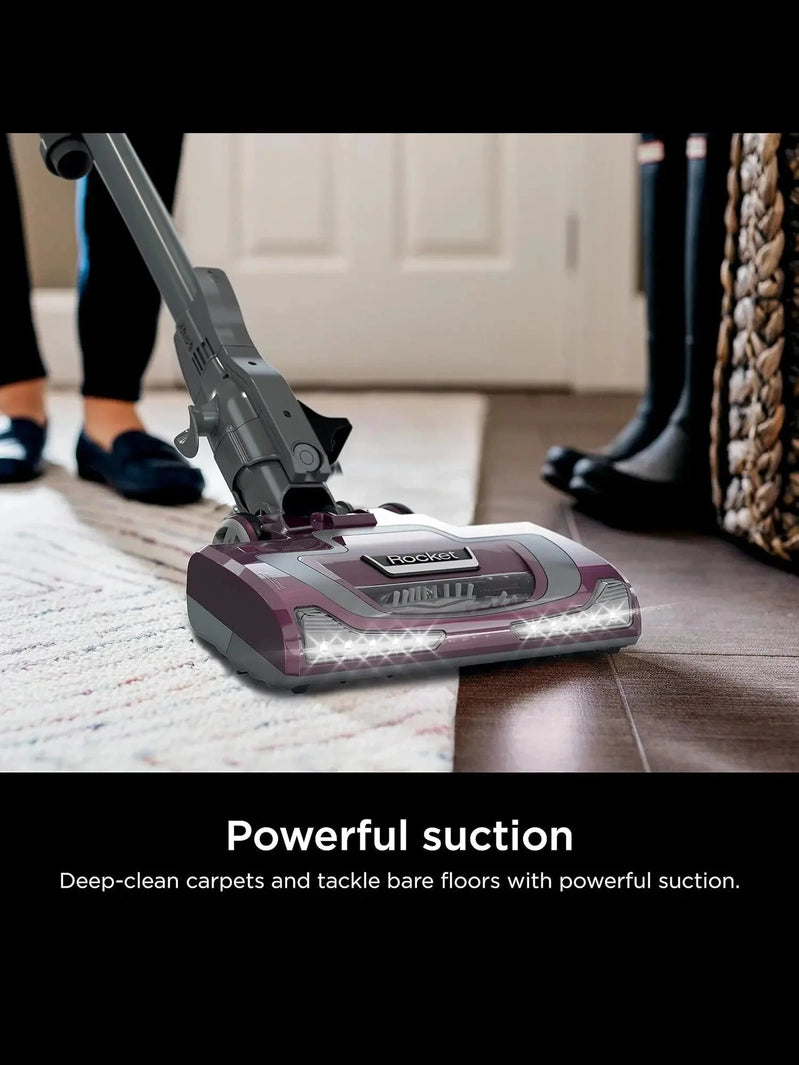 Shark HV322 Rocket Deluxe Pro Corded Stick Vacuum With LED Headlights, XL Dust Cup, Lightweight, For Pet Hair Pickup, Converts To A Hand Vacuum
