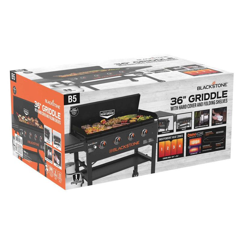 Blackstone Original 4-Burner 36 In. Propane Omnivore Griddle With Hard Cover