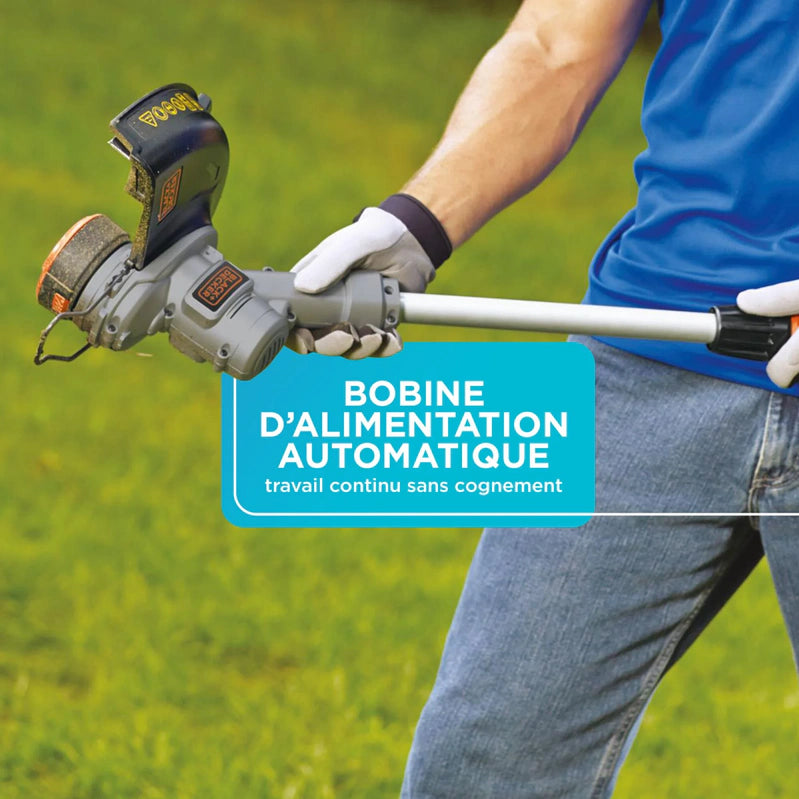 Black Plus Decker 20V Cordless String Trimmer And Edger, 2Ah, Lithium Ion Battery Included