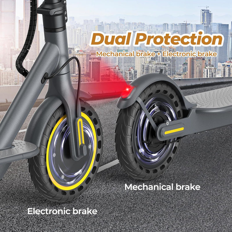 Electric Scooter 350W/500W Motor Top Speed 19/22 Mph Max 16/23/28Miles Ranges Foldable E Scooter