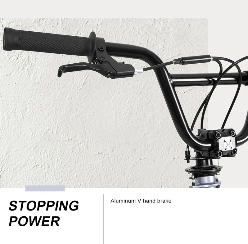 Weize Freestyle BMX Bicycle 20 In. Stunt Bike For Kids And Adults Men And Women High Strength Steel Frame 360 Degree Rotor Freestyle