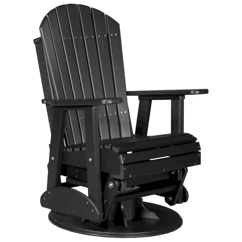 Poly Lumber Adirondack Swivel Glider Chair