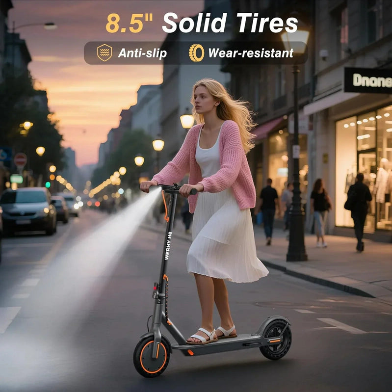 Electric Scooter 350W/500W Motor Top Speed 19/22 Mph Max 16/23/28Miles Ranges Foldable E Scooter