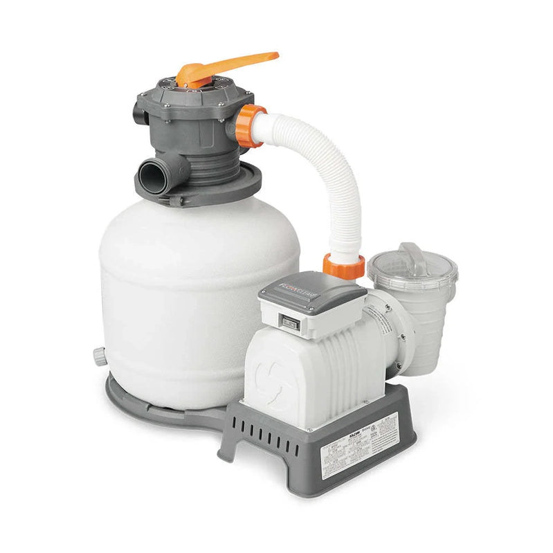 BestWay Flowclear 2000 Gallon Large Above Ground Pool Sand Filter Pump, Open Box