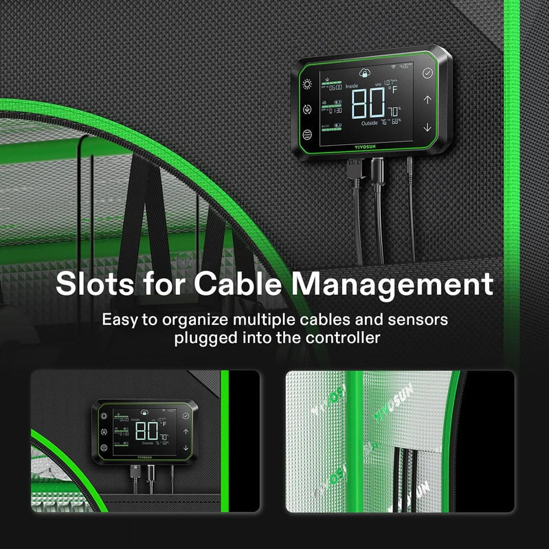 Vivosun Giy Smart Grow Tent System 2x2, WiFi-Integrated Grow Tent Kit, With Automate Ventilation And Circulation, E42A