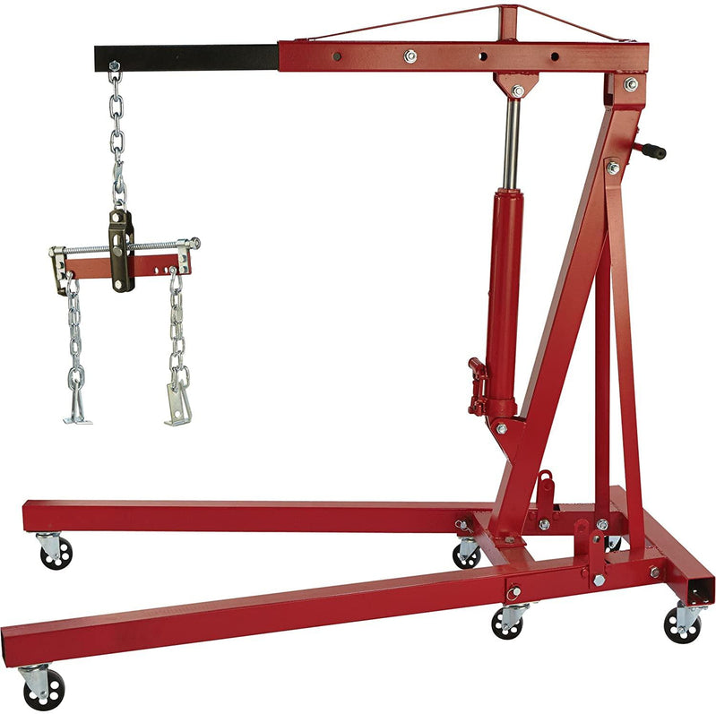 Strongway Hydraulic Engine Hoist With Load Leveler C 2-Ton Capacity, 1 In.-82 5/8 In. Lift Range