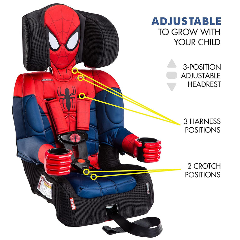 KidsEmbrace Marvel Spider-Man 2-in-1 Forward-Facing Booster Car Seat Latch