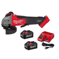 M18 Fuel 18V Lithium-Ion Brushless Cordless 4-1/2 In./5 In. Grinder w/Paddle Switch w/Two 6.0 Ah Battery And Charger