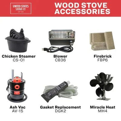 900 Square Feet EPA-exempt Cast Iron Stove