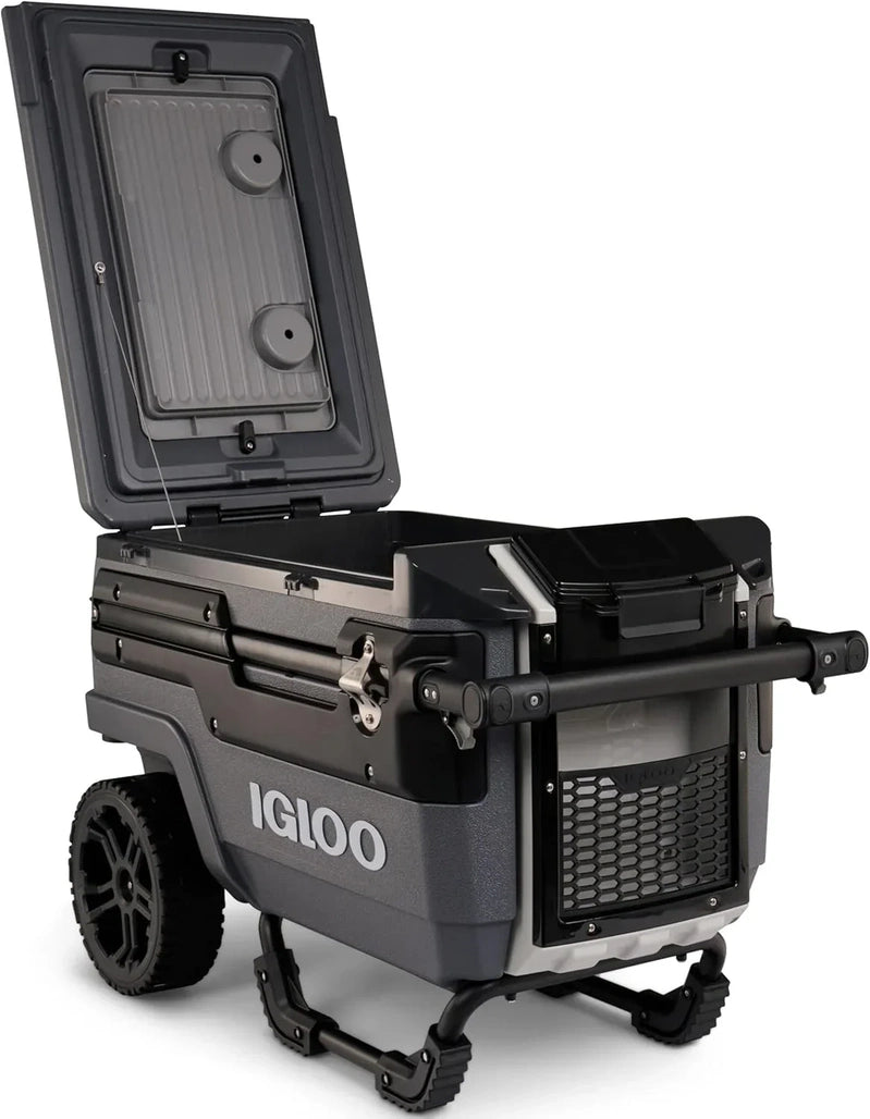 70Qt Wheeled Cooler Insulated Hard Shell Ice Chest