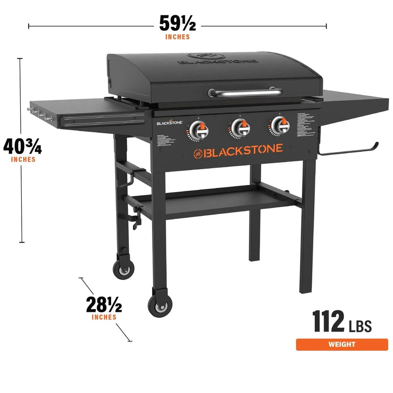 Blackstone 3-Burner 28 In. XL Griddle With Hood In Black