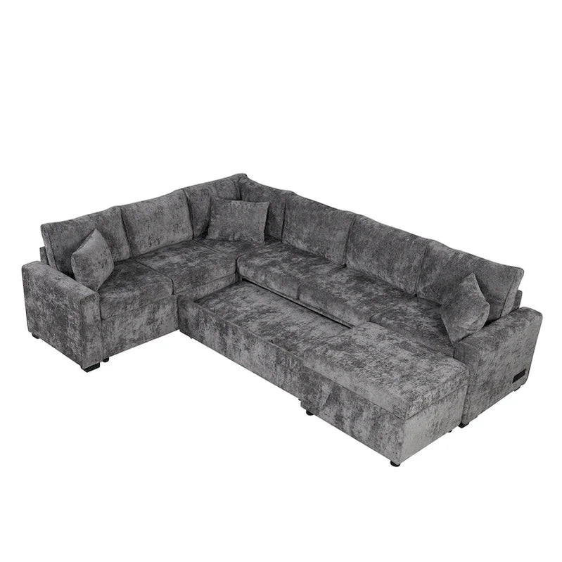 Sectional Sofa Pull-Out Sofa Bed Sleeper