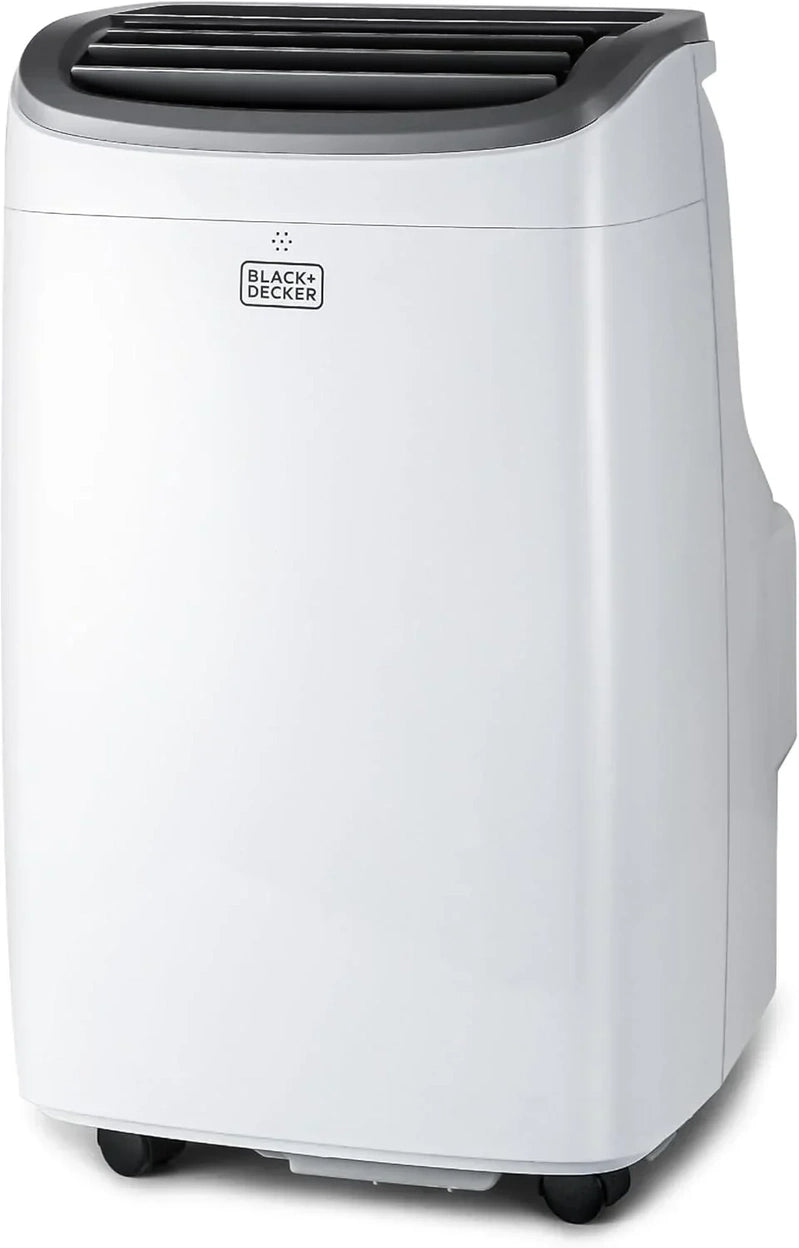 Black Plus Decker 10,000 BTU Portable Air Conditioner For Rooms Up To 450 Sq With Remote Control