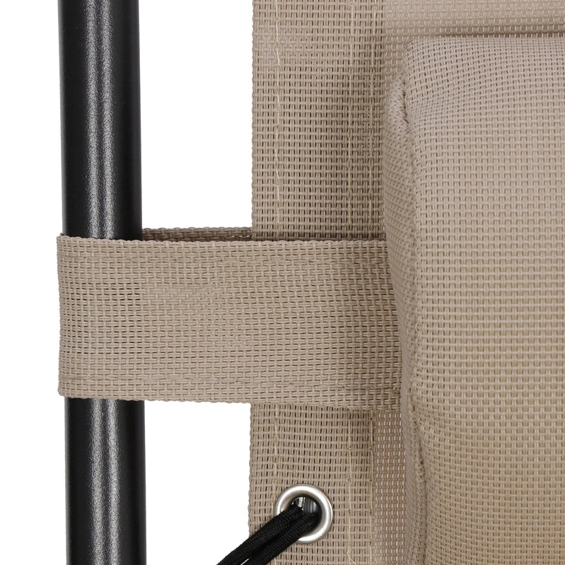 HomGarden 2 Pack Steel Zero-Gravity Chair, Beige