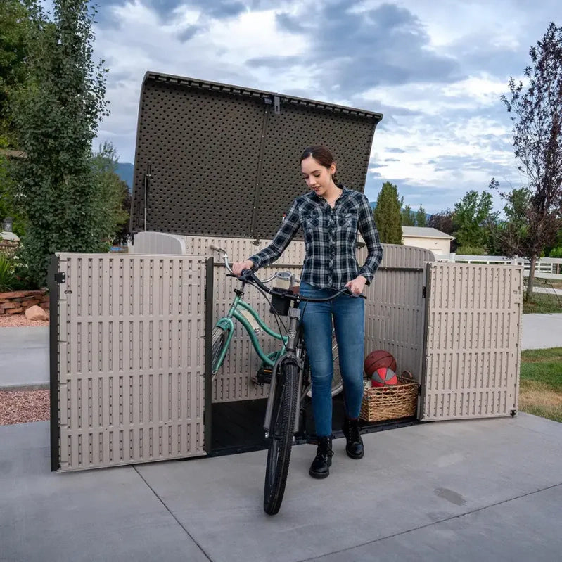 Lifetime Horizontal Storage Shed, 75 Cu. Ft