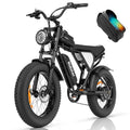 Ridstar Electric Bicycle For Adults, 1200 W, 48 Km/H Mountain Bike, 48 V 15.6 Ah Battery, 20 In. Fat Bike Tires, 7-speed Full Suspension