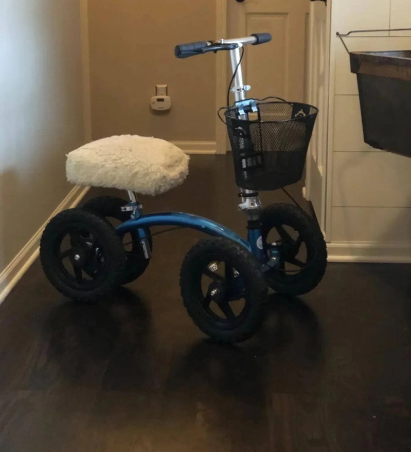 New KneeRover Quad All Terrain Knee Walker In Metallic Blue