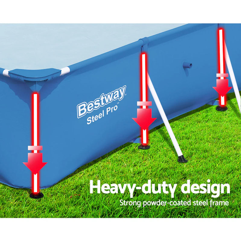 UV Resistant Steel Frame Swimming Pool 3300L, Bestway