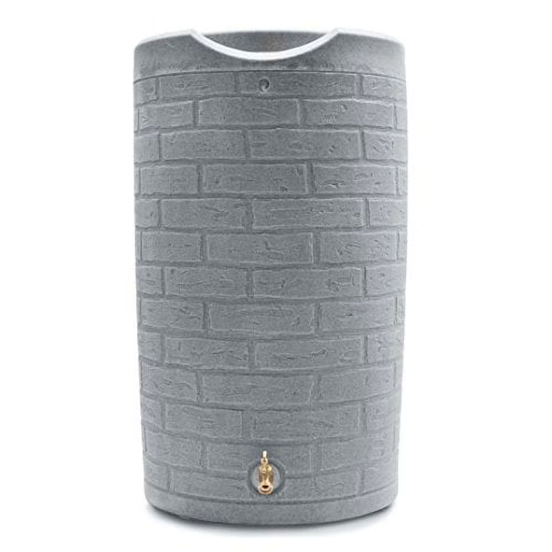 Good Ideas IMP-D50-DAR Impressions Downton Rain Saver Rain Barrel, 50 Gallon, Dark Granite