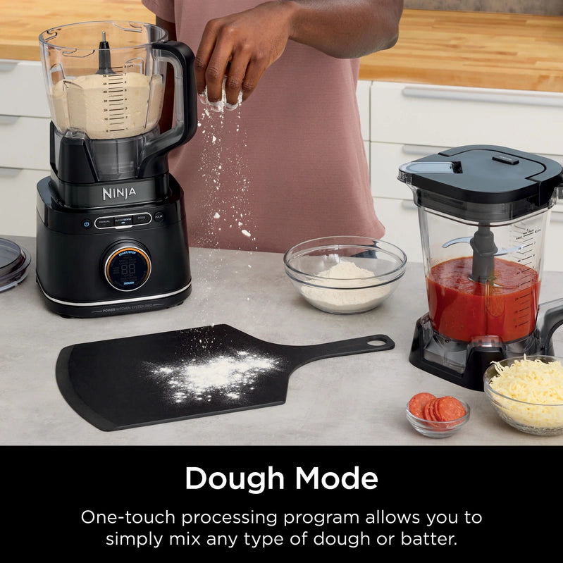 Ninja Detect Kitchen System Power Blender Plus Processor With Blend Sense Technology, Silver, TB400