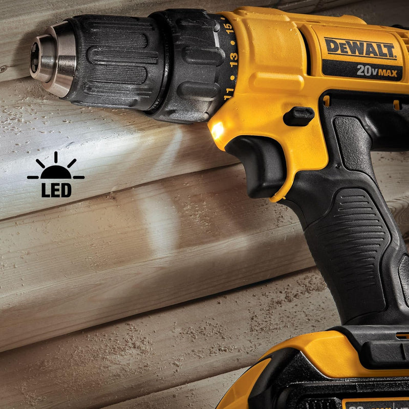 20V MAX Cordless Drill And Impact Driver, Power Tool Combo Kit With 2 Batteries And Charger