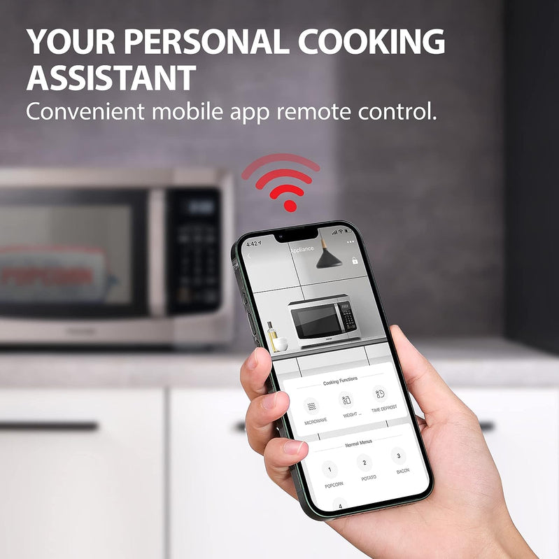 Toshiba 4-in-1 ML-EC42P, SS Countertop Microwave Oven, Smart Sensor, Convection, Air Fryer Combo, Mute Function